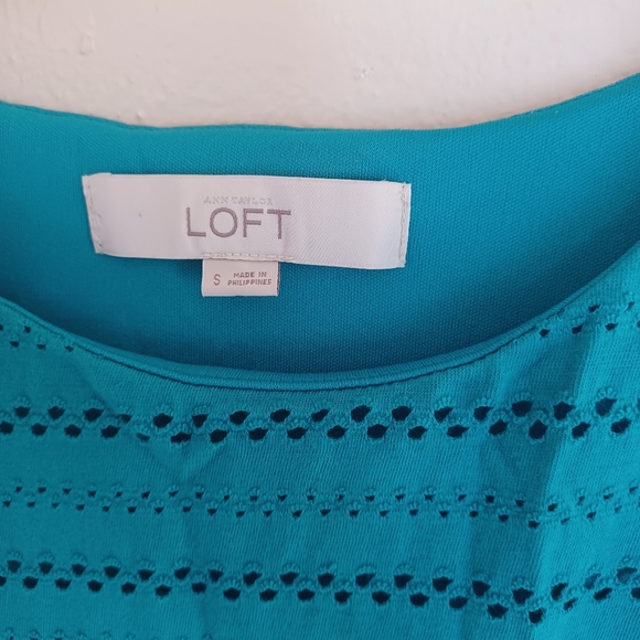 ANN TAYLOR teal Green dress - Picture 2 of 4